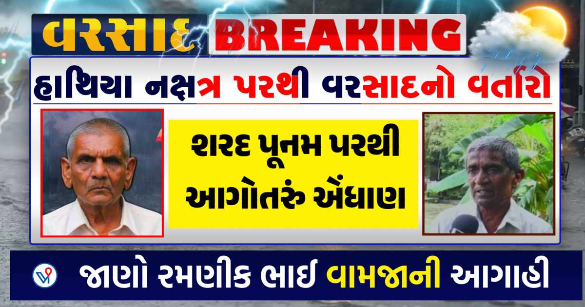 શરદ પૂનમ પરથી આગોતરું એંધાણ, જાણો રમણીક ભાઈ વામજાની આગાહી